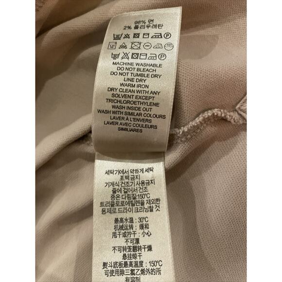 Burberry Brit Short Sleeve Polo Check Puff Sleeve Shirt Women M T-Shirt Logo Top - Picture 6 of 12